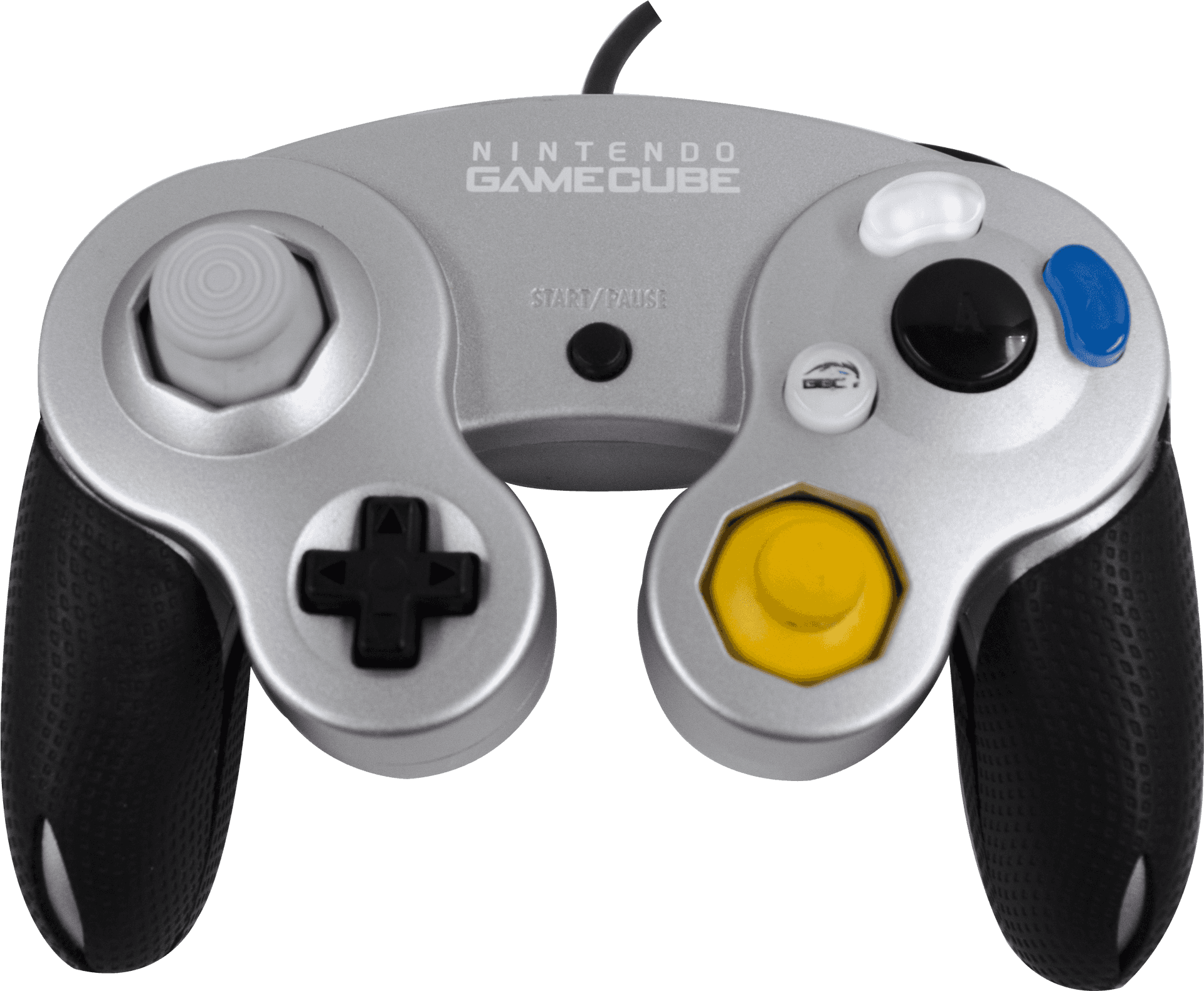 Nintendo Game Cube Controller Silver PNG Image