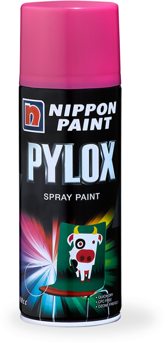 Nippon Pylox Spray Paint Can PNG Image