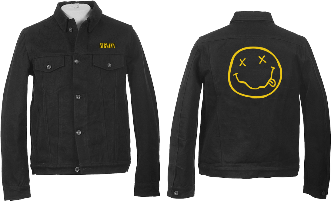 Nirvana Smiley Face Jacket PNG Image