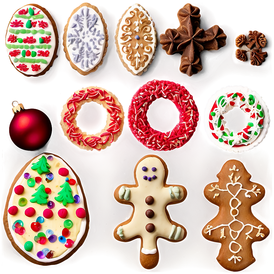 No-bake Christmas Cookie Options Png Nao21 PNG Image