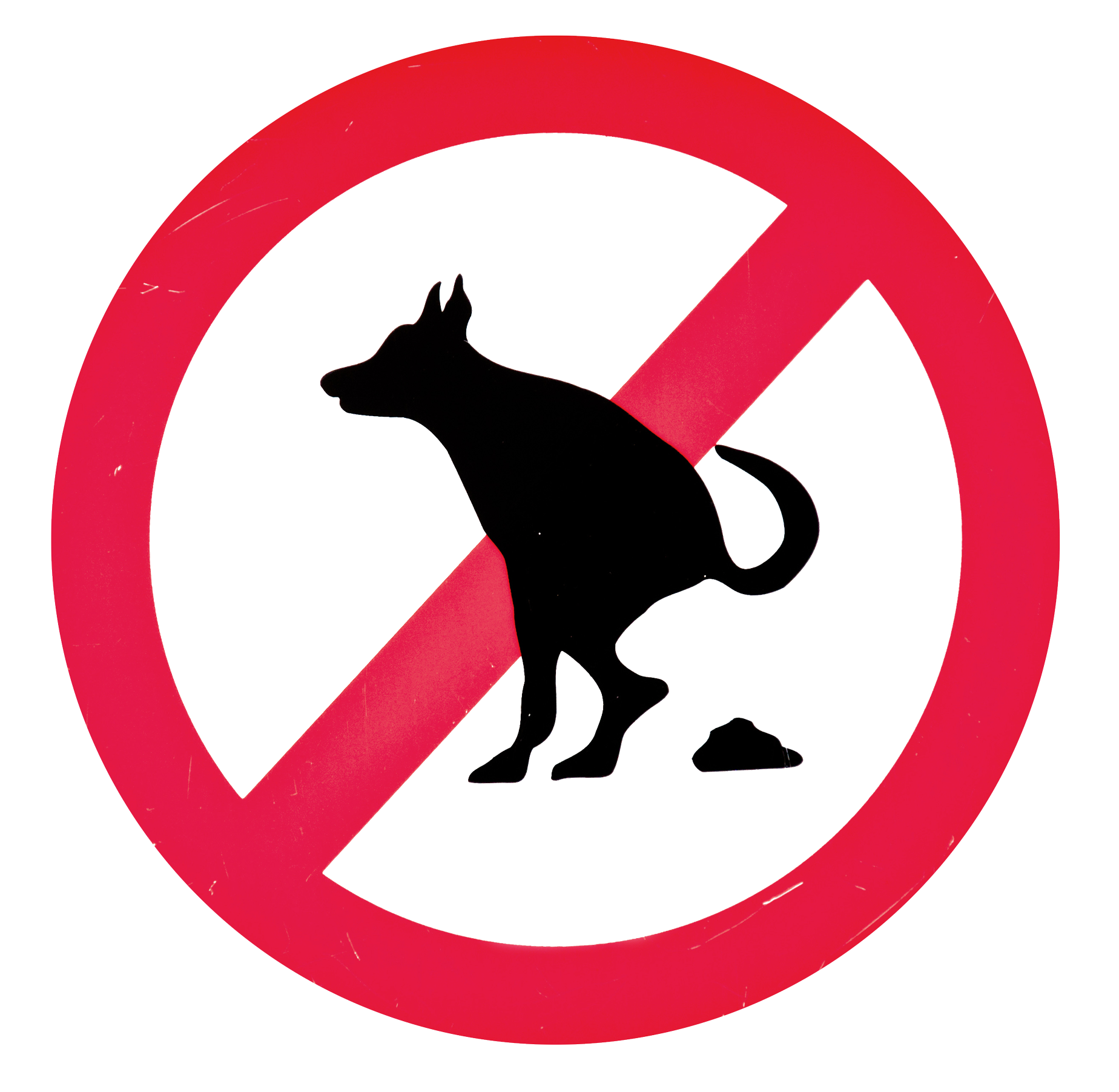 No Dog Pooping Sign PNG Image