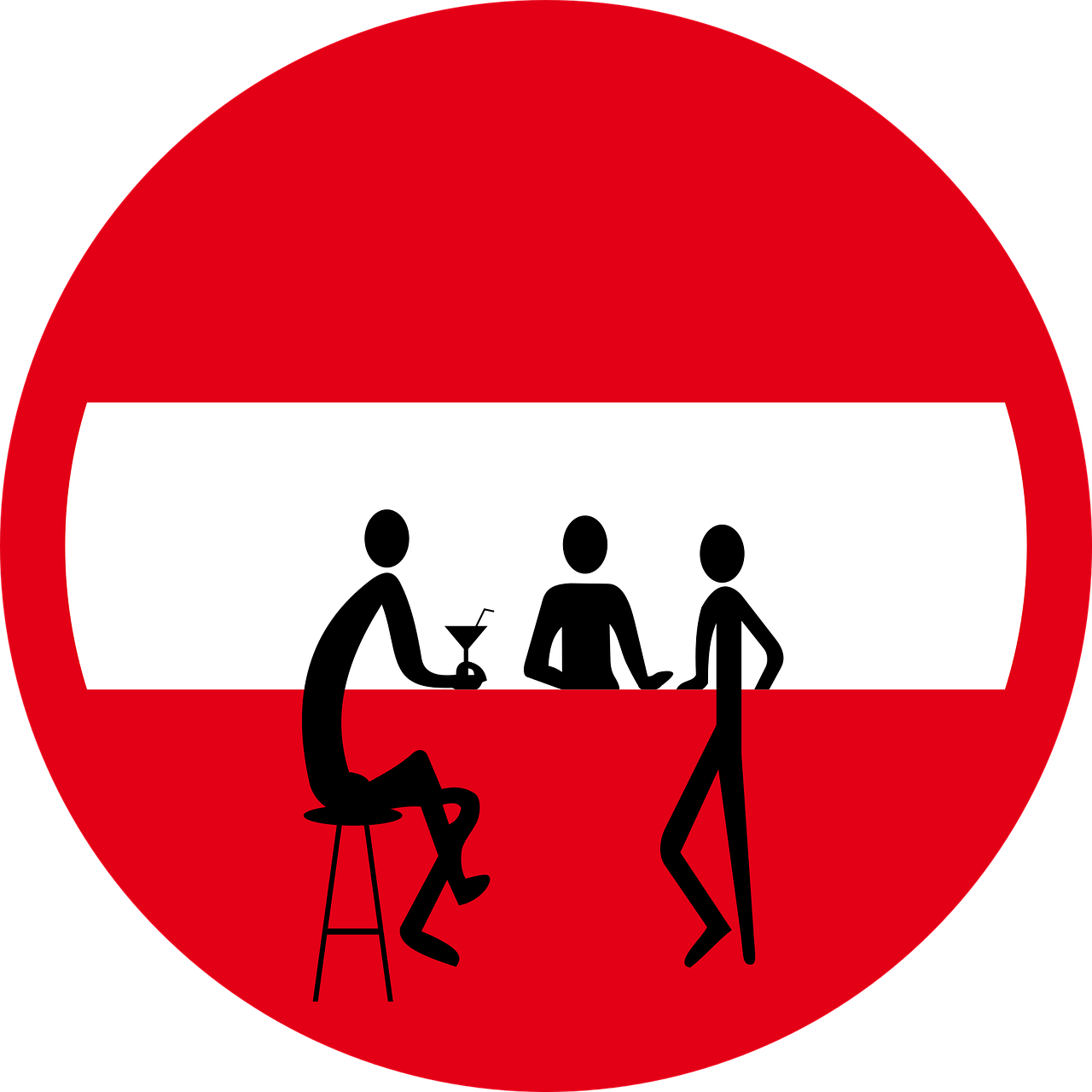 No Entry Bar Illustration PNG Image