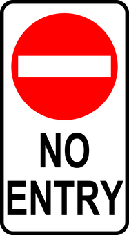 No Entry Sign PNG Image