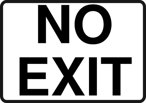 No Exit Sign PNG Image