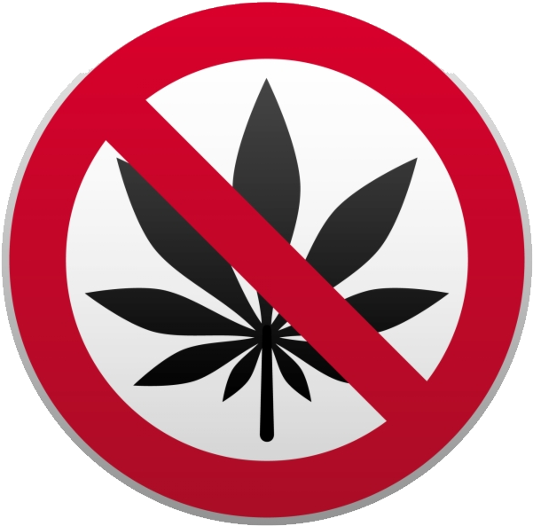 No Marijuana Sign Graphic PNG Image