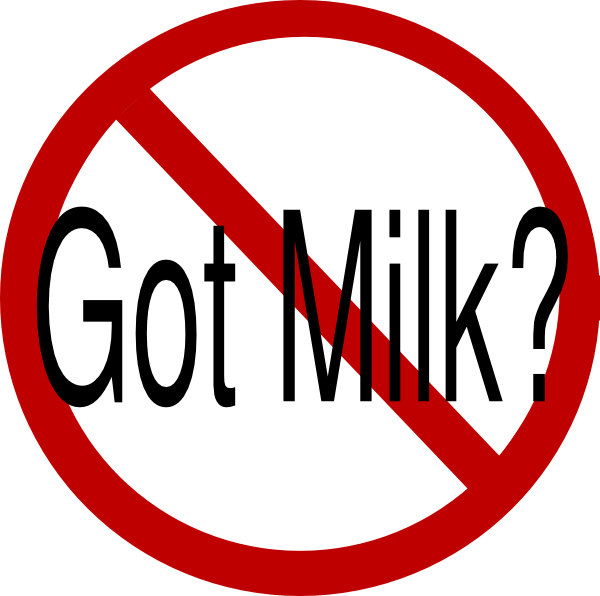 No Milk Sign Parody PNG Image