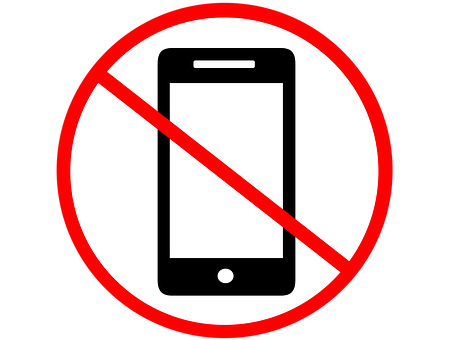 No Mobile Phones Sign PNG Image