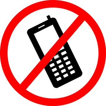 No Mobile Phones Sign PNG Image