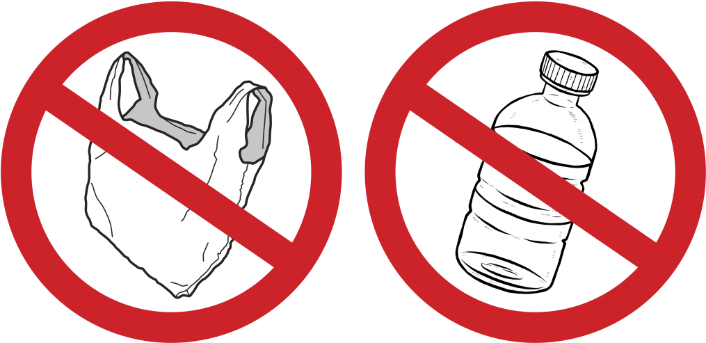 No Plastic Symbols Plastic Bag Bottle PNG Image