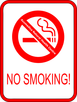 No Smoking Sign Acupuncture Clinic PNG Image