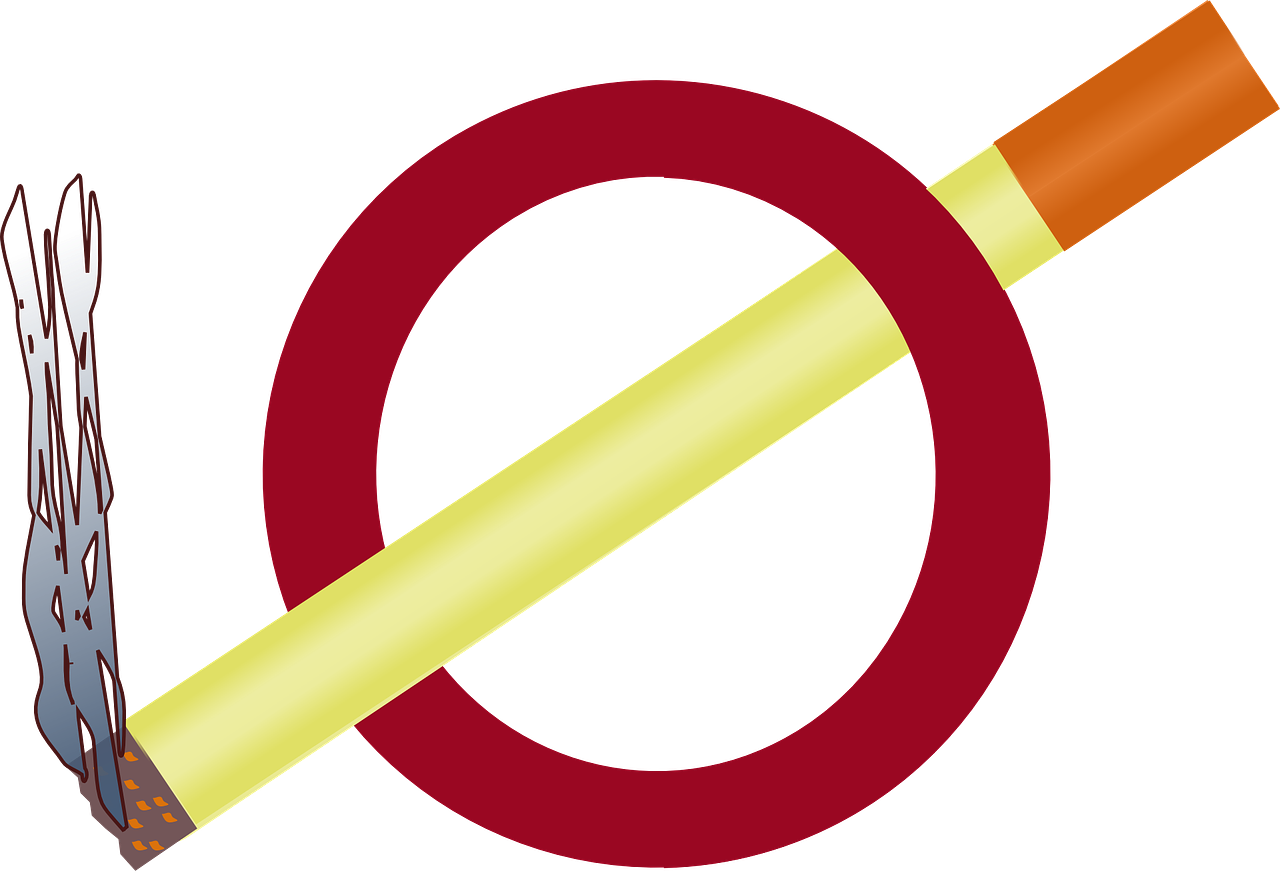 No Smoking Sign With Cigarette PNG Image