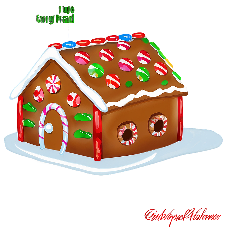 Noel Gingerbread House Png 06292024 PNG Image