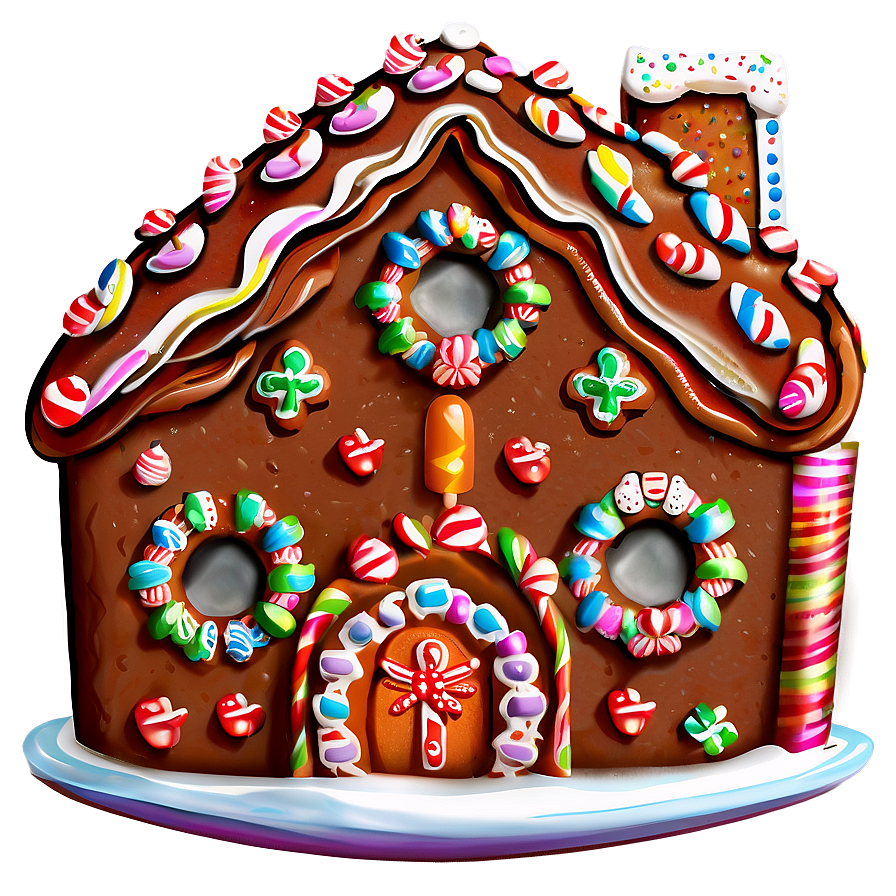 Noel Gingerbread House Png 06292024 PNG Image