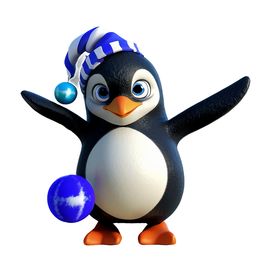 Noel Penguin Celebration Png 19 PNG Image