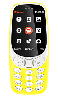 Nokia Classic Yellow Model PNG Image