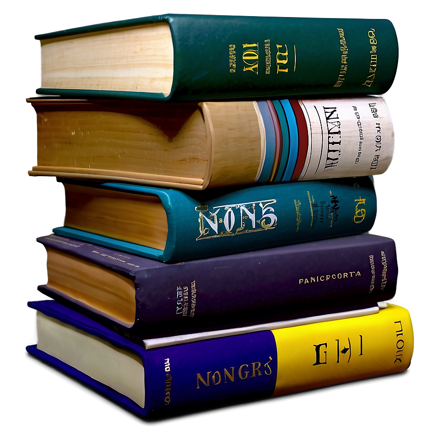 Non-fiction Books Pile Png Qja PNG Image