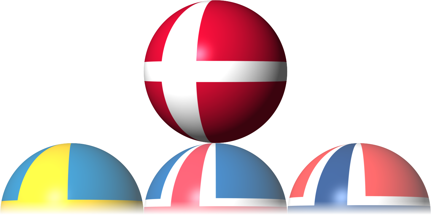 Nordic Flagson Easter Eggs PNG Image