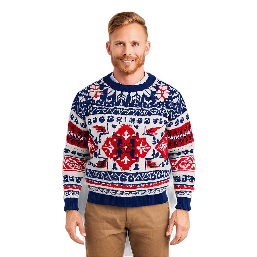 Nordic Sweater Pattern Png Xly45 PNG Image