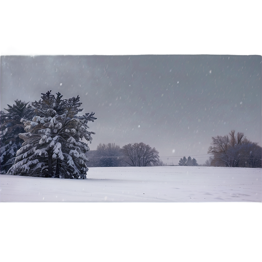 North Dakota Snowfall Scene Png 06252024 PNG Image