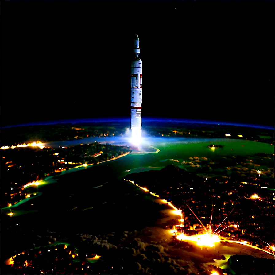 North Korea Night Lights Satellite Png Ncr23 PNG Image