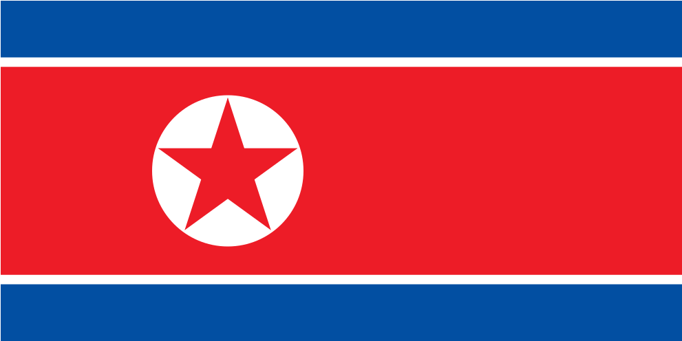 North Korean Flag PNG Image