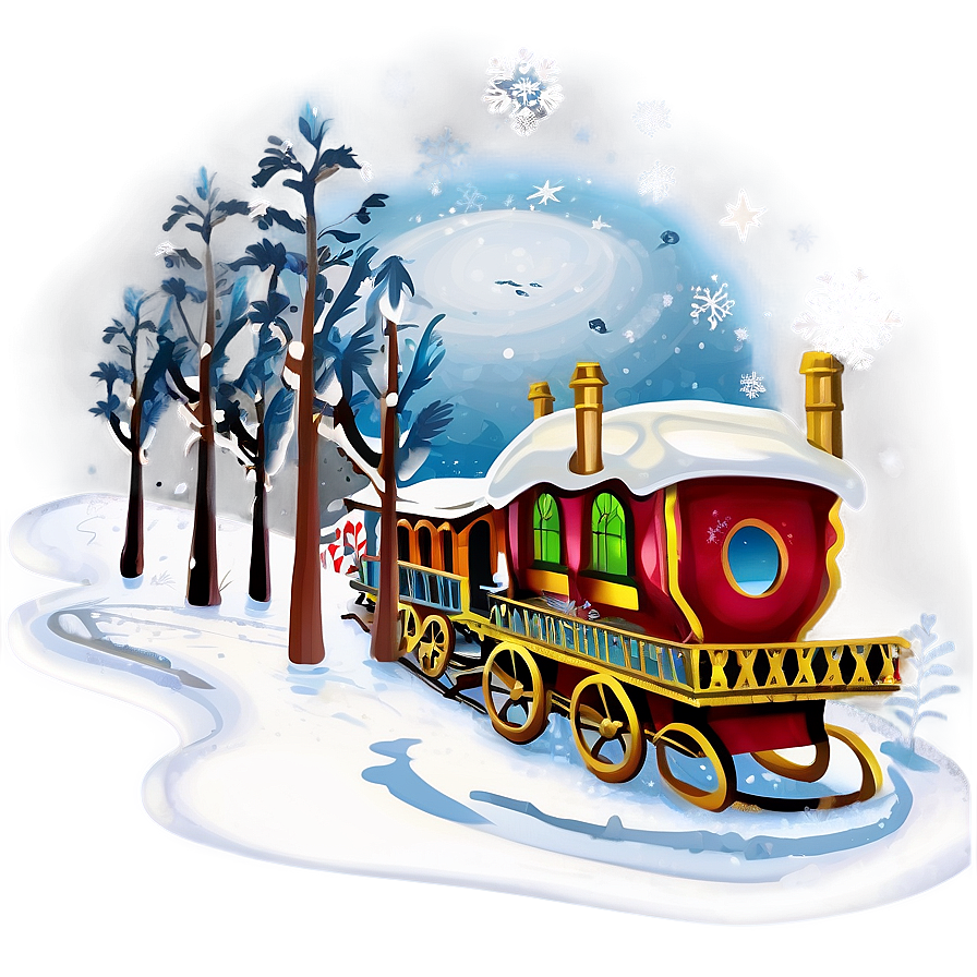 North Pole Winter Wonderland Png 06122024 PNG Image