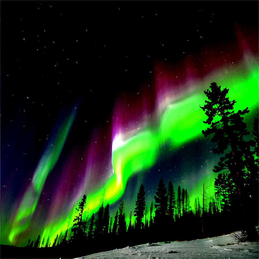 Northern Lights Spectacle Photo Png Hia41 PNG Image