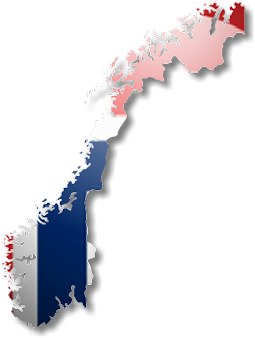 Norway Map Flag Graphic PNG Image