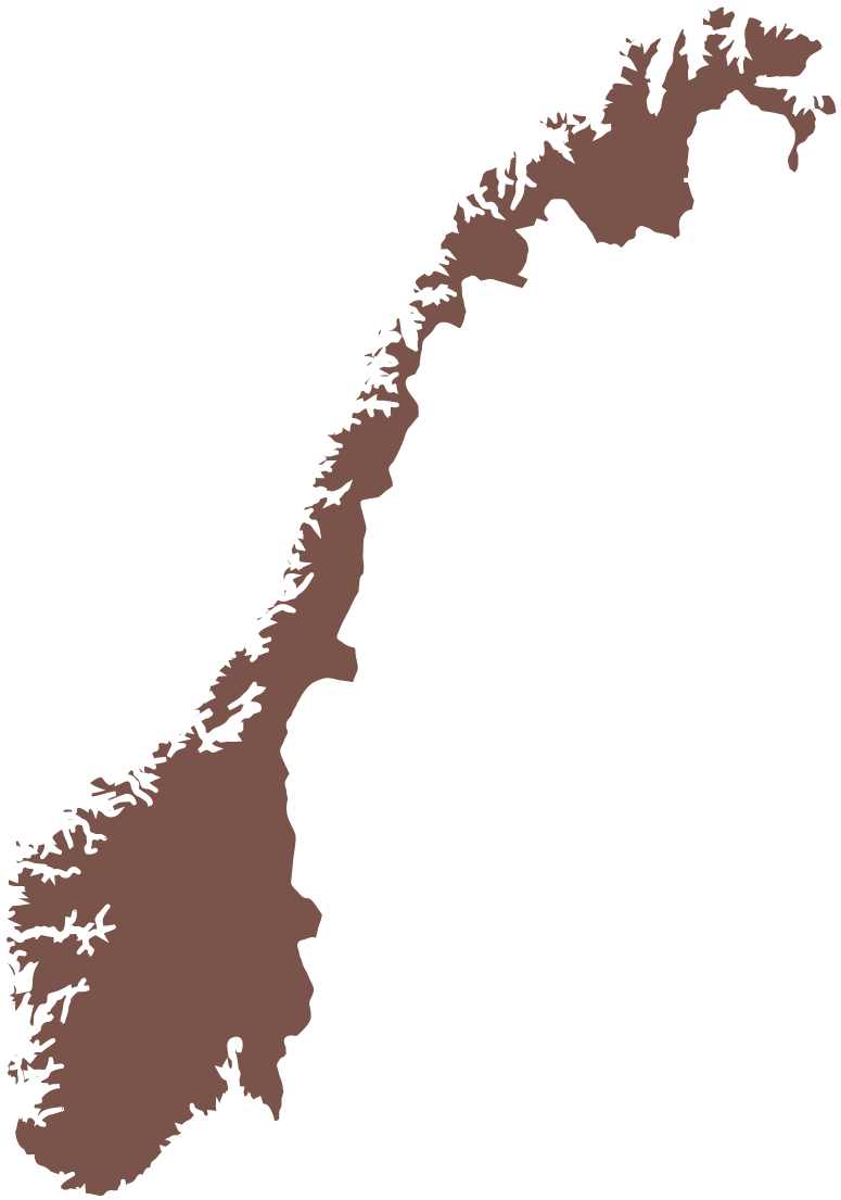 Norway Map Silhouette PNG Image