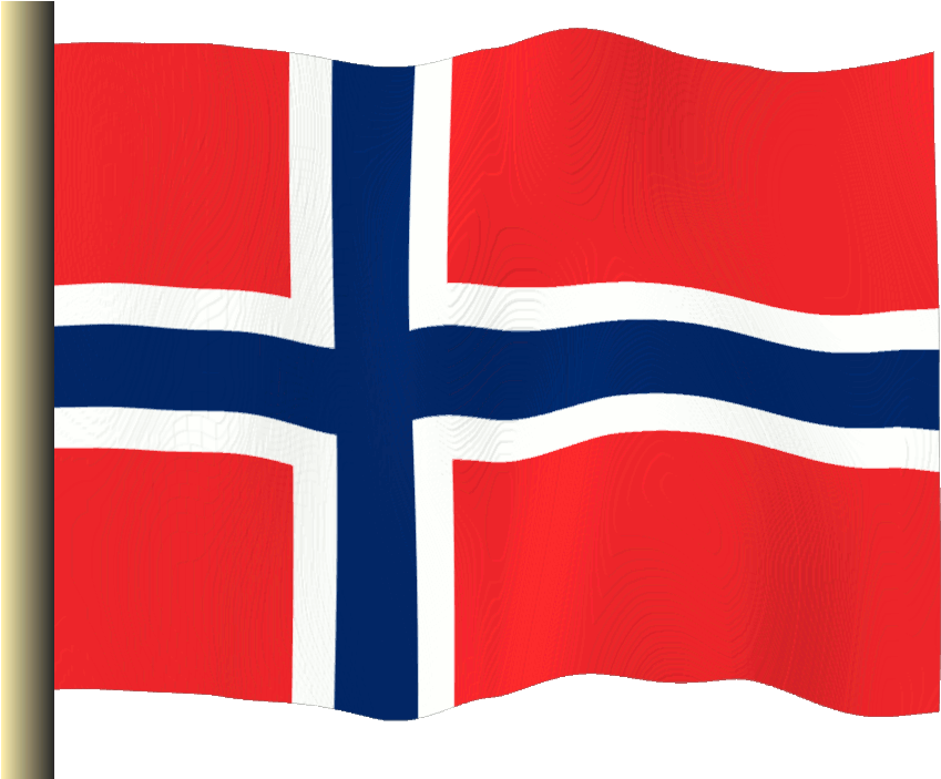 Norwegian Flag Waving PNG Image