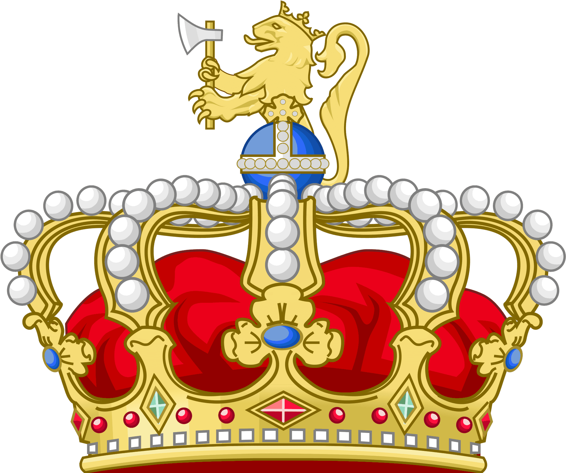 Norwegian Royal Crown Illustration PNG Image