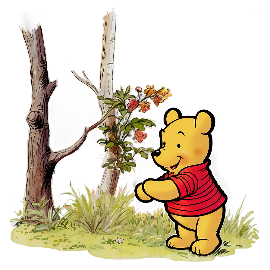 Nostalgic Classic Pooh Scene Png 69 PNG Image