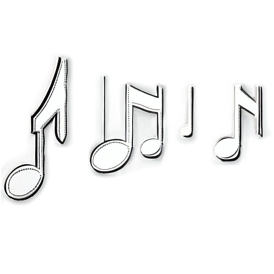 Notas Musicales Doodle Png Vqo PNG Image