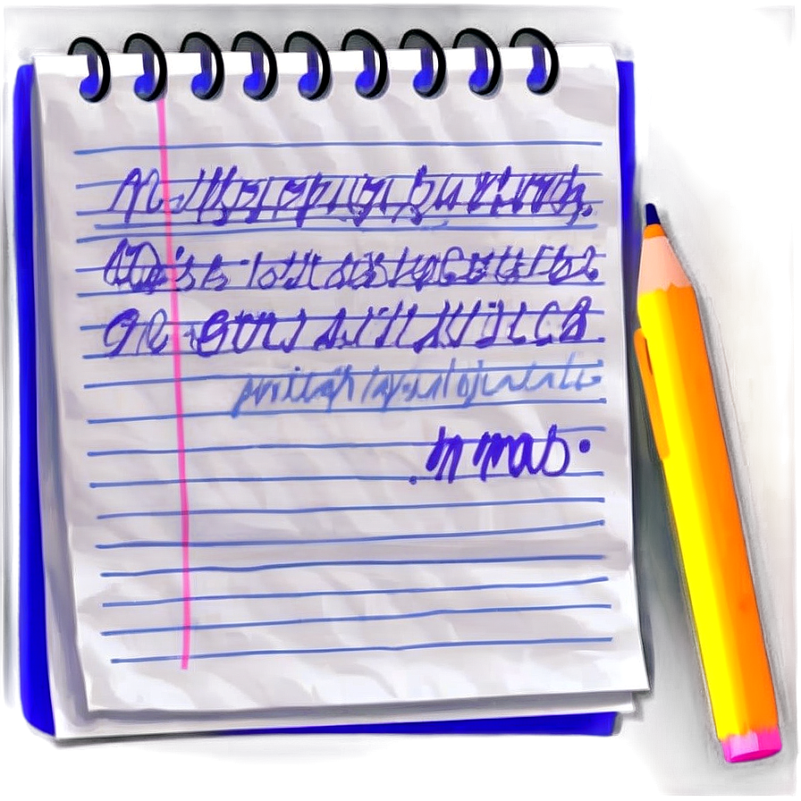 Note Paper For Writing Png Pbw69 PNG Image