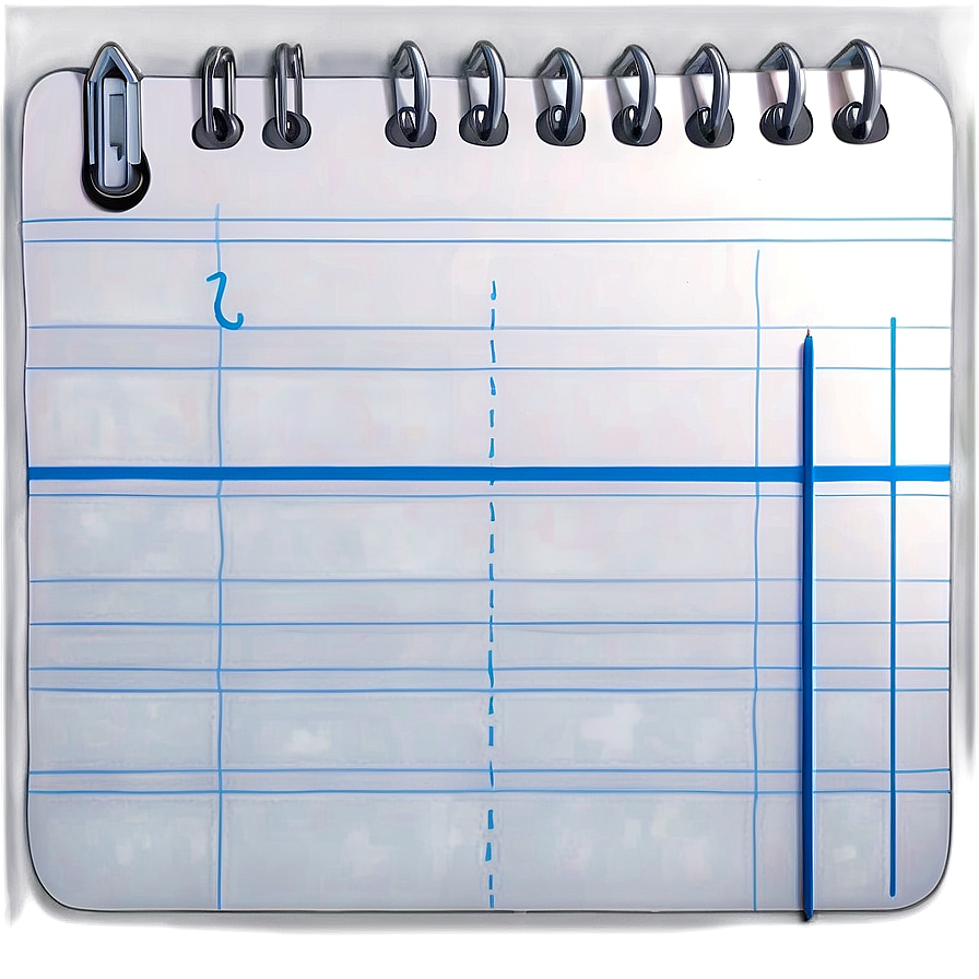 Notebook Paper For Kids Png Ccx PNG Image