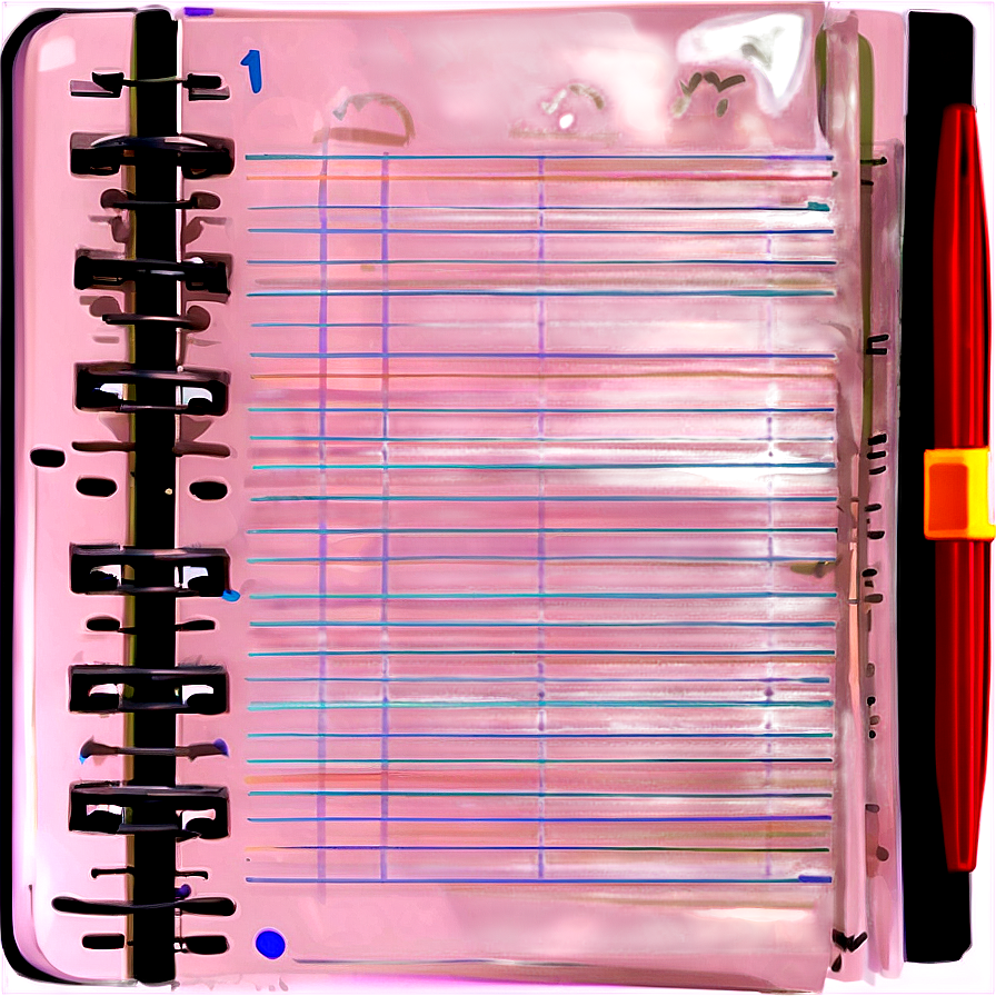 Notebook Paper Page Png Uob14 PNG Image