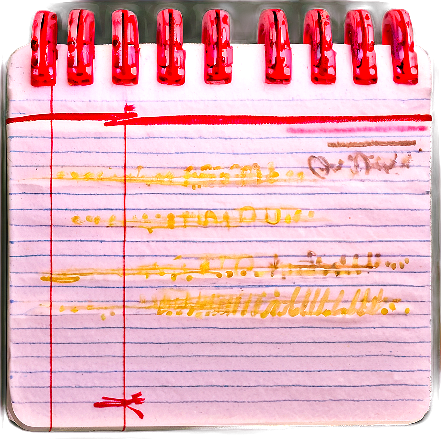 Notebook Paper Png 73 PNG Image