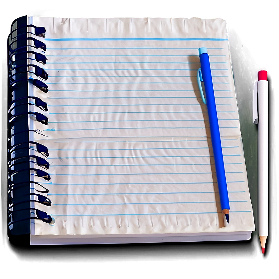 Notebook Paper With Shadow Png Ogy32 PNG Image