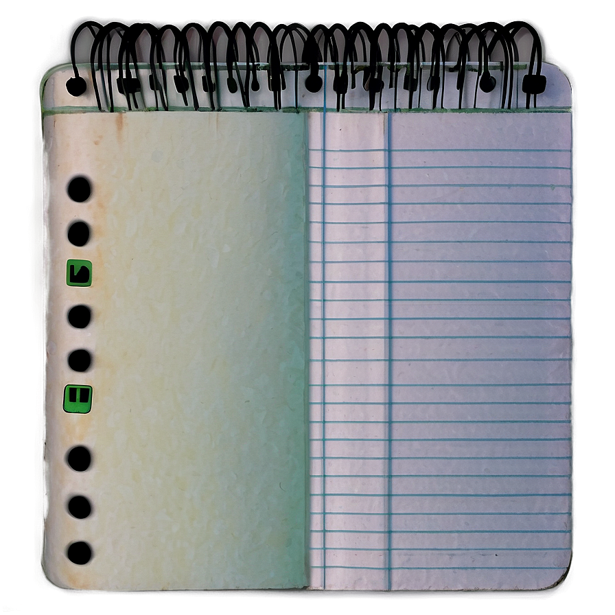 Notebook Paper With Shadow Png Ptp96 PNG Image