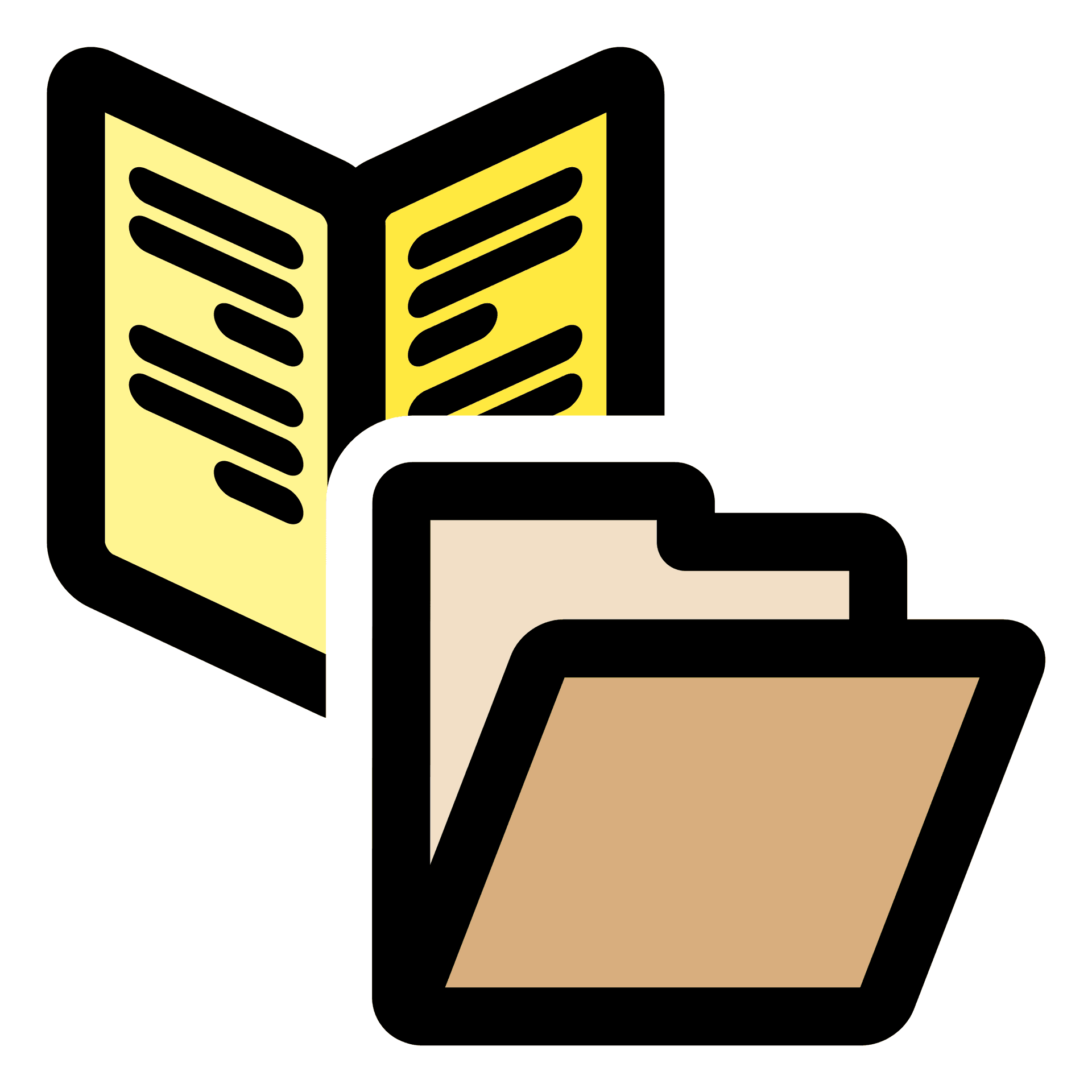 Notebookand Folder Clipart PNG Image