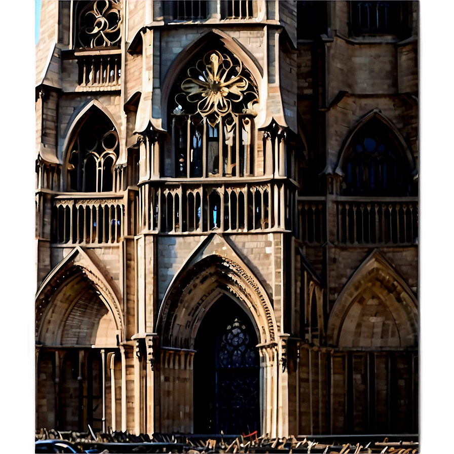 Notre Dame Fire Damage Reconstruction Png Yov PNG Image