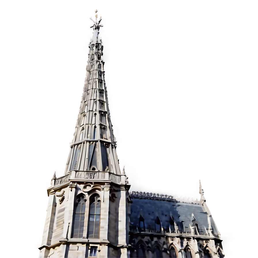 Notre Dame Spire View Png 47 PNG Image