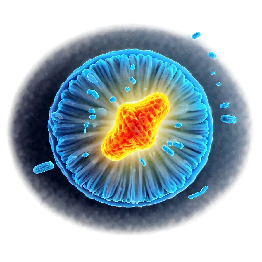 Nucleus With Chromosomes Png 86 PNG Image