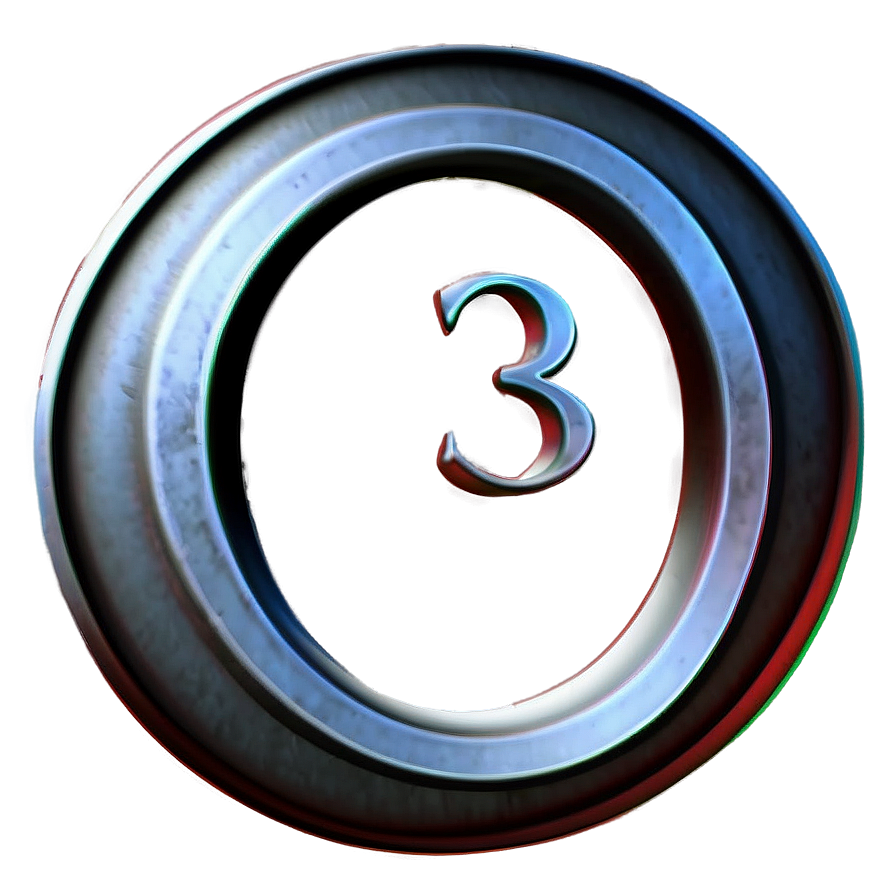 Number 3 In Circle Png Pks93 PNG Image