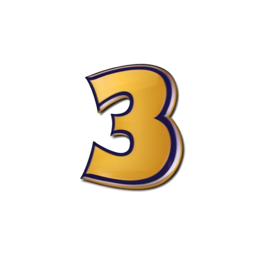 Number 3 Sports Jersey Png Rxh76 PNG Image