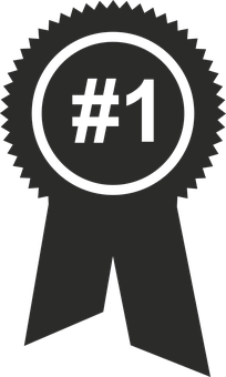 Number One Ribbon Award Graphic PNG Image