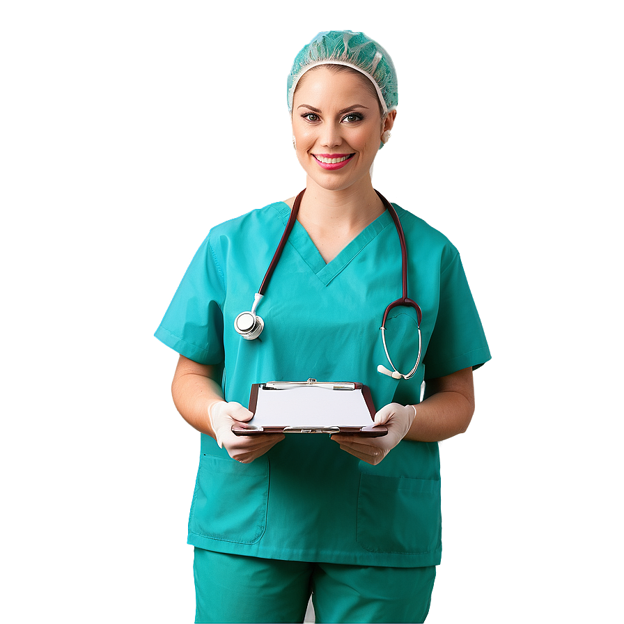 Nurse Holding Clipboard Png 24 PNG Image