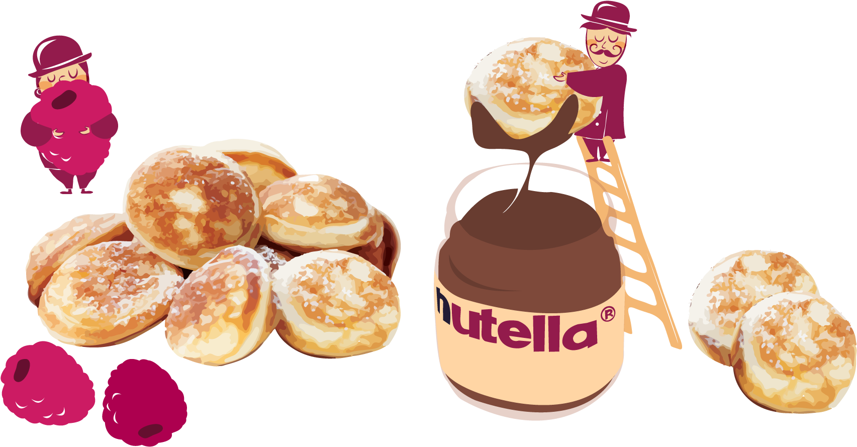 Nutella Pancake Fantasy PNG Image