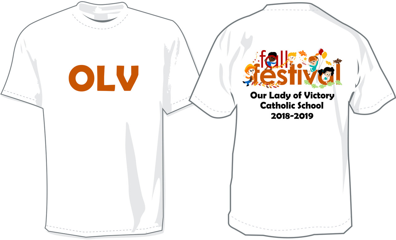 O L V Fall Festival T Shirt Design PNG Image