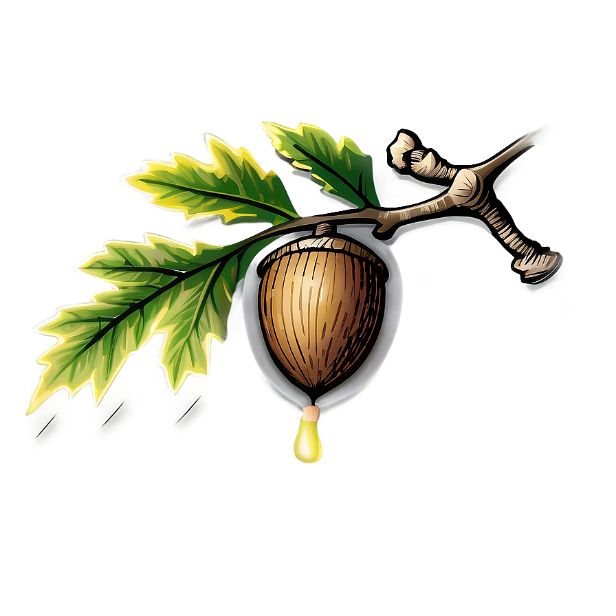 Oak Acorn Drawing Png 06262024 PNG Image